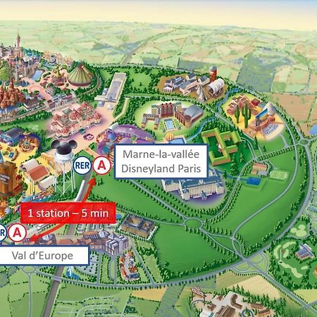 Studio Art - Shopping Center And Train Station 500M - Disneyland Paris 5Min Montévrain Exteriör bild